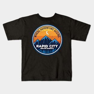 Rapid City South Dakota Where Adventure Begins Kids T-Shirt